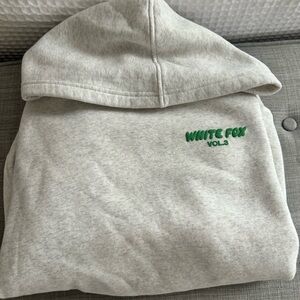 White Fox Gray Hoodie
